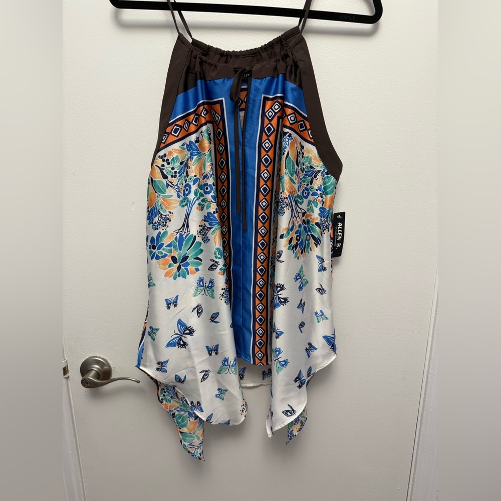 Kaleidoscope Floral and Butterfly Top